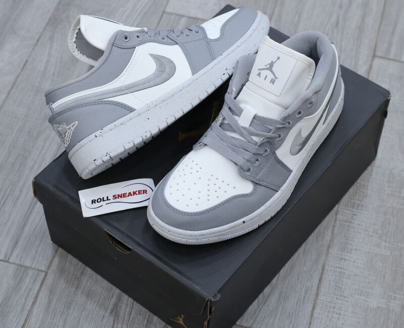 Giày Nike Air Jordan 1 Low Light ‘Steel Grey’ Like Auth