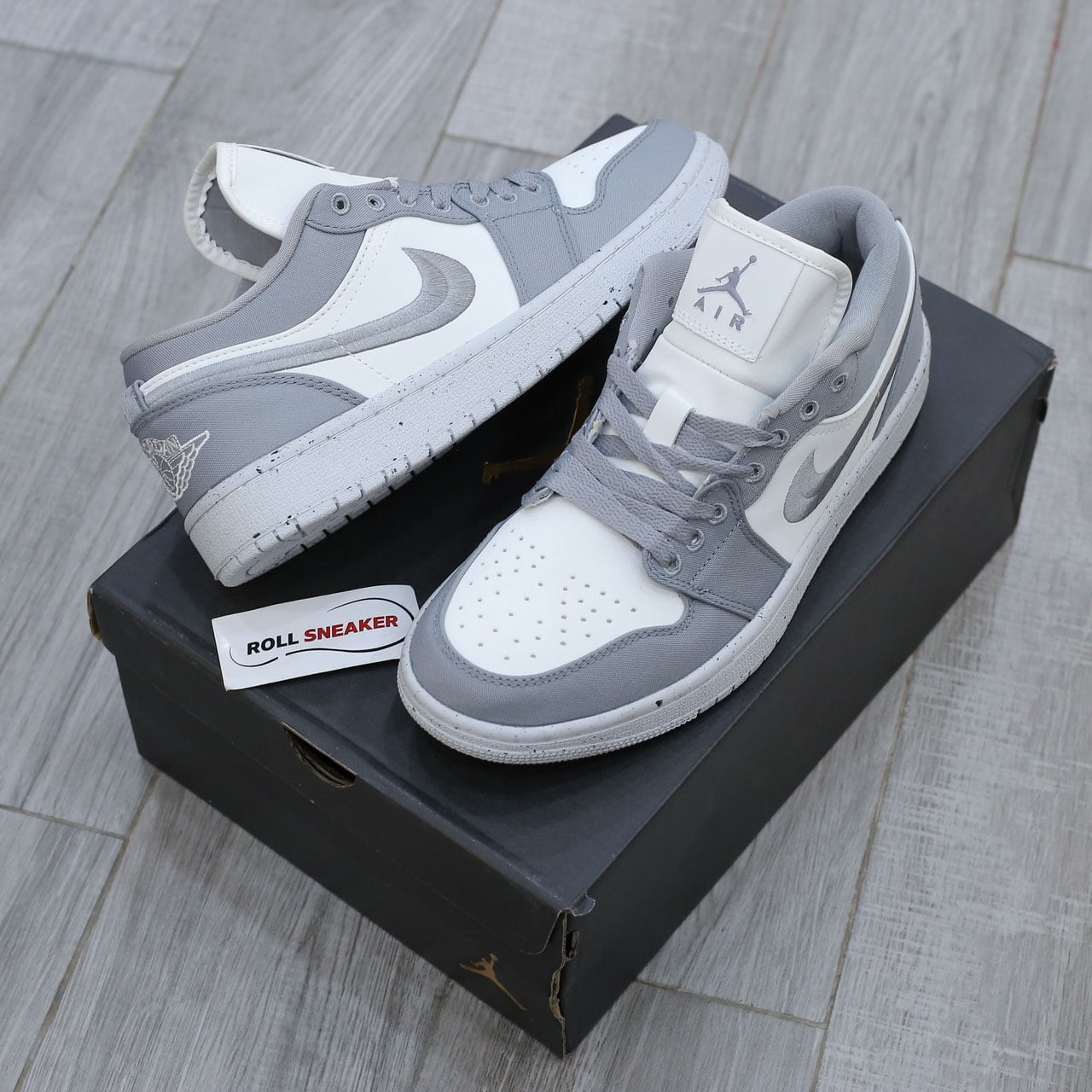 Giày Nike Air Jordan 1 Low Light ‘Steel Grey’ Like Auth