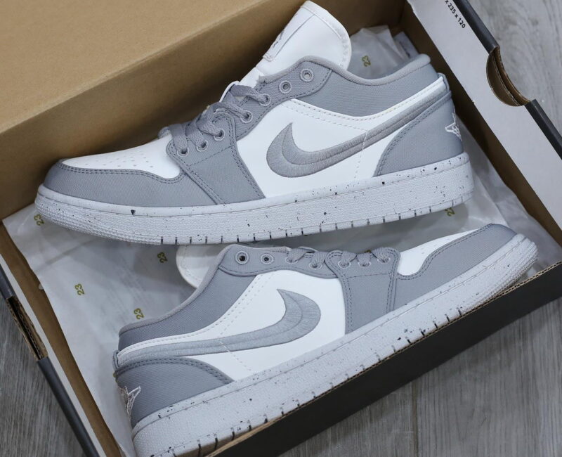Giày Nike Air Jordan 1 Low Light ‘Steel Grey’ Like Auth