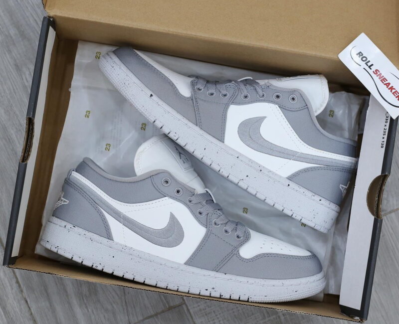 Giày Nike Air Jordan 1 Low Light ‘Steel Grey’ Like Auth