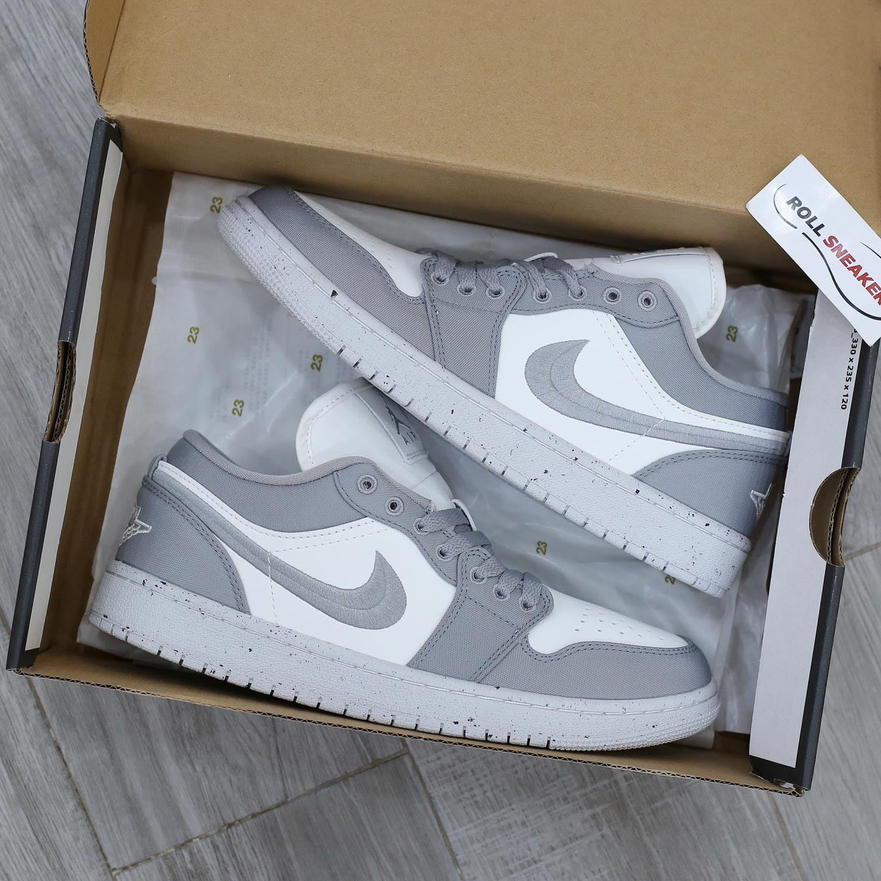 Giày Nike Air Jordan 1 Low Light ‘Steel Grey’ Like Auth