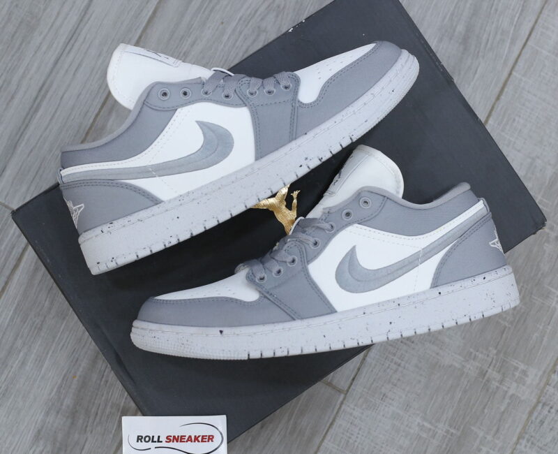 Giày Nike Air Jordan 1 Low Light ‘Steel Grey’ Like Auth
