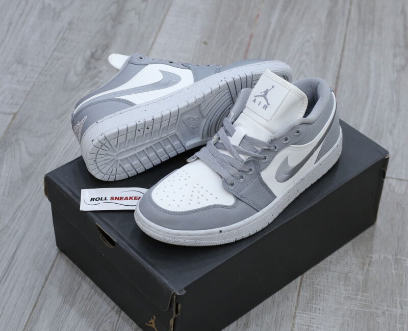 Giày Nike Air Jordan 1 Low Light ‘Steel Grey’ Like Auth