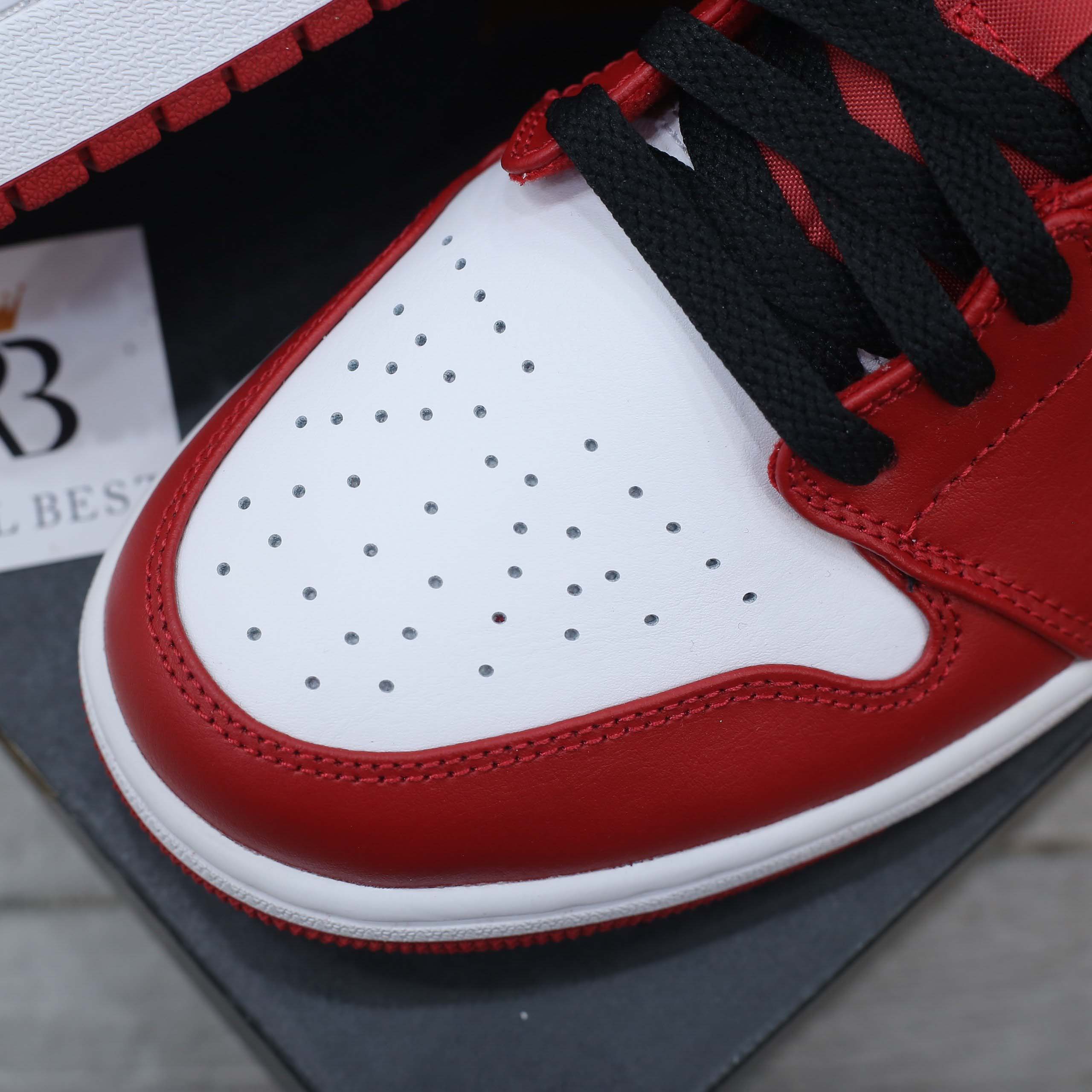Giày Nike Air Jordan 1 Low ‘Reverse Black Toe’ Best Quality