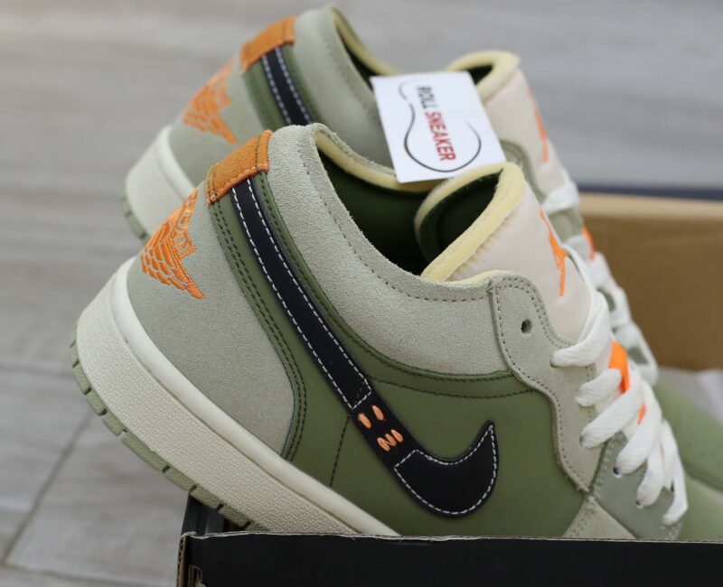 Giày Nike Air Jordan 1 Low SE Craft ‘Light Olive’ Best Quality