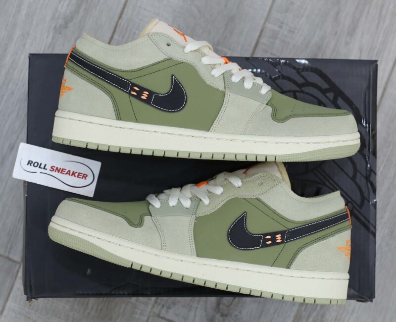 Giày Nike Air Jordan 1 Low SE Craft ‘Light Olive’ Best Quality