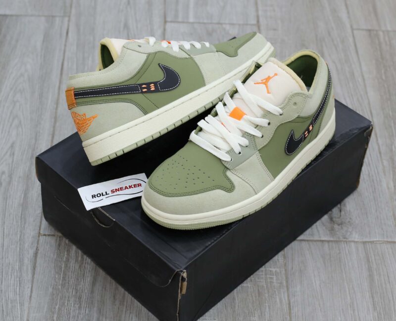 Giày Nike Air Jordan 1 Low SE Craft ‘Light Olive’ Best Quality