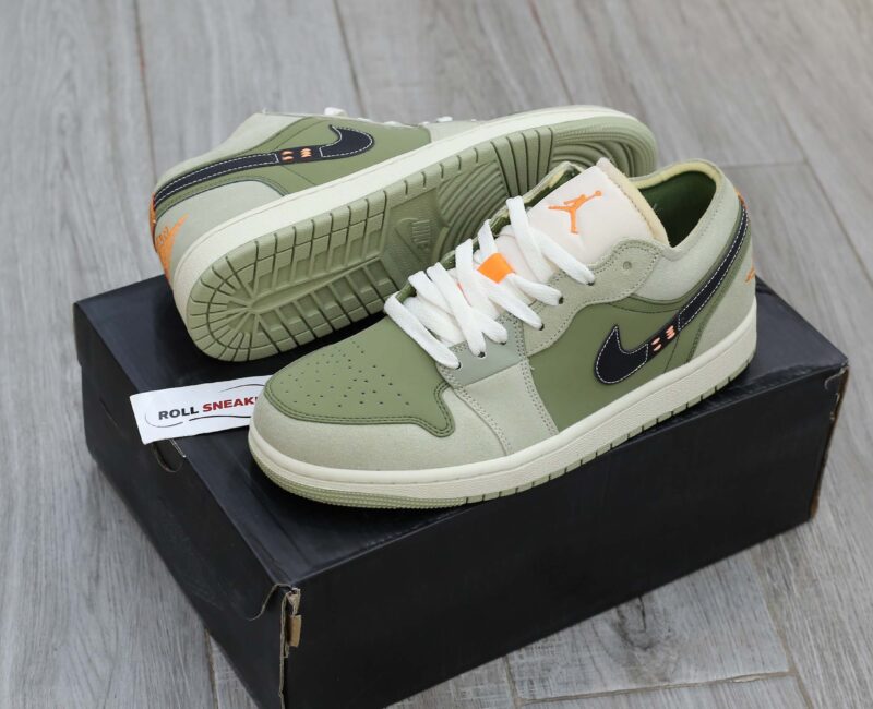 Giày Nike Air Jordan 1 Low SE Craft ‘Light Olive’ Best Quality