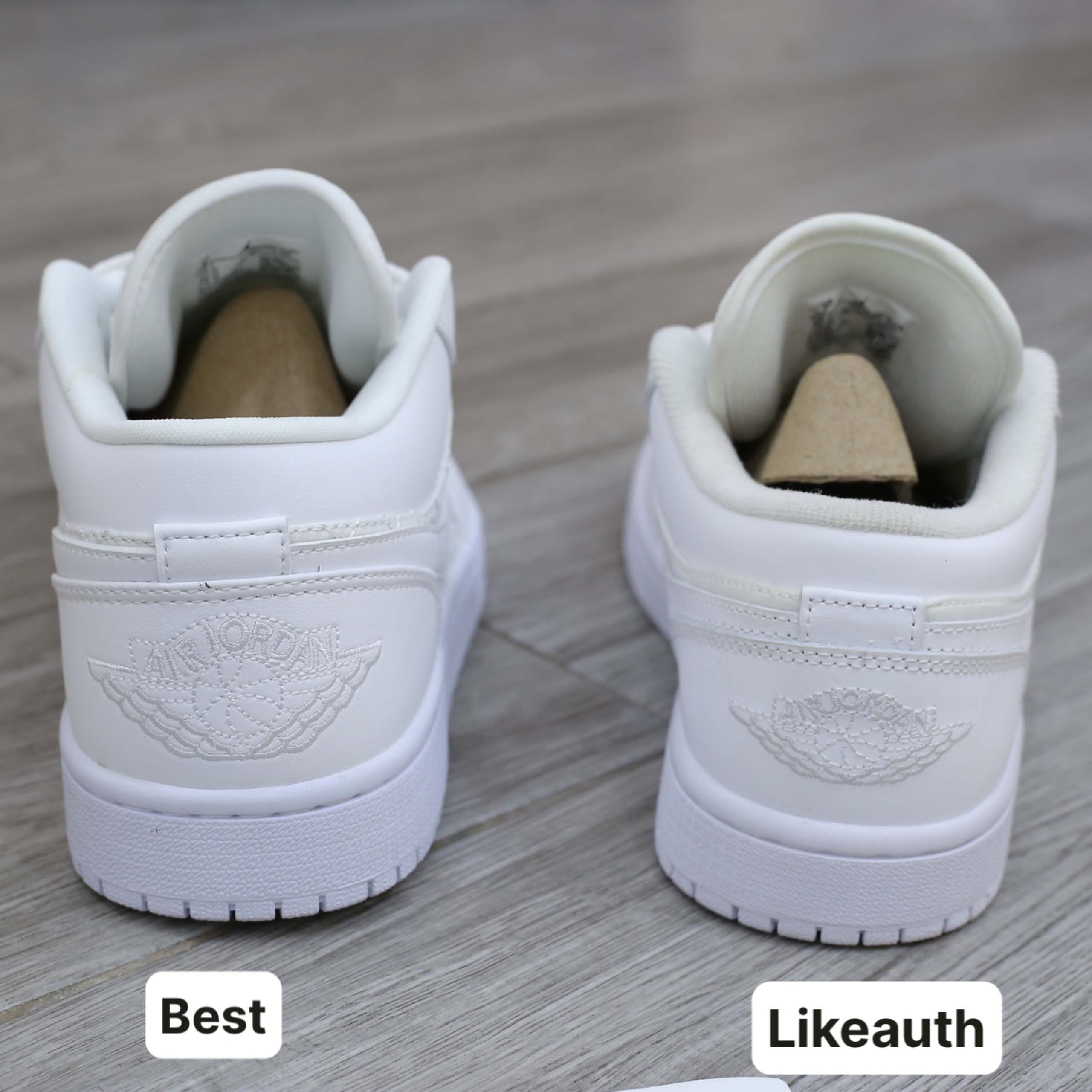 Giày Nike Air Jordan 1 Low ‘Triple White Quilted’ Best Quality