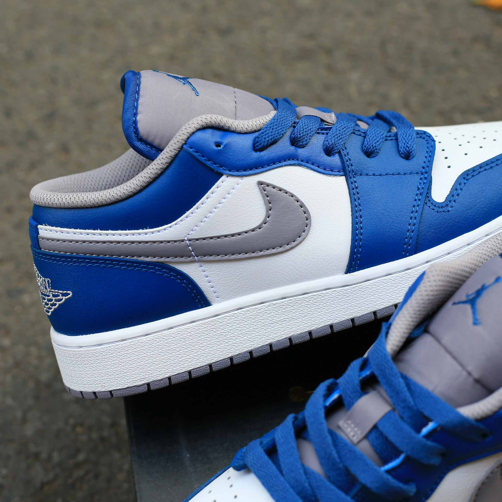 Giày Nike Air Jordan 1 Low ‘True Blue Cement’ Best Quality