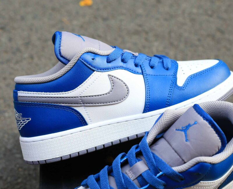 Giày Nike Air Jordan 1 Low ‘True Blue Cement’ Best Quality