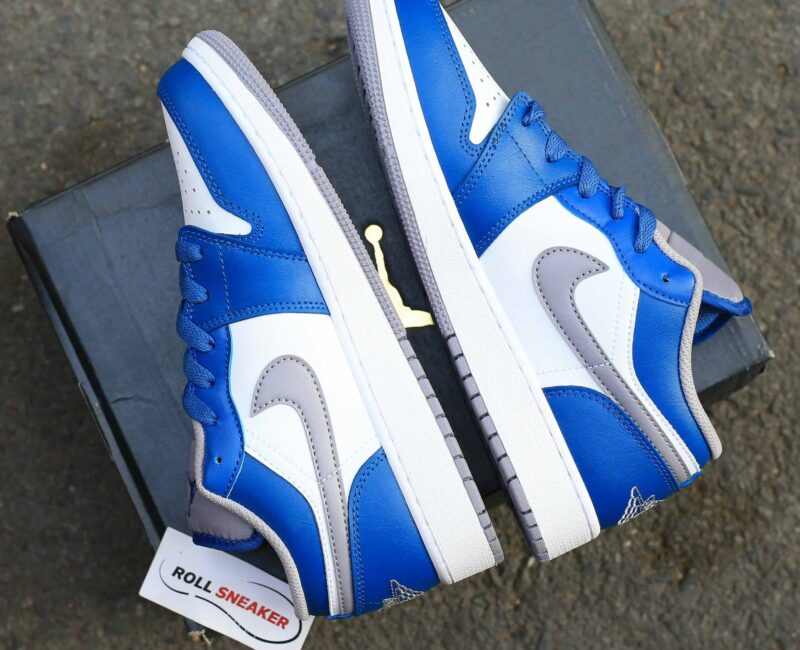 Giày Nike Air Jordan 1 Low ‘True Blue Cement’ Best Quality