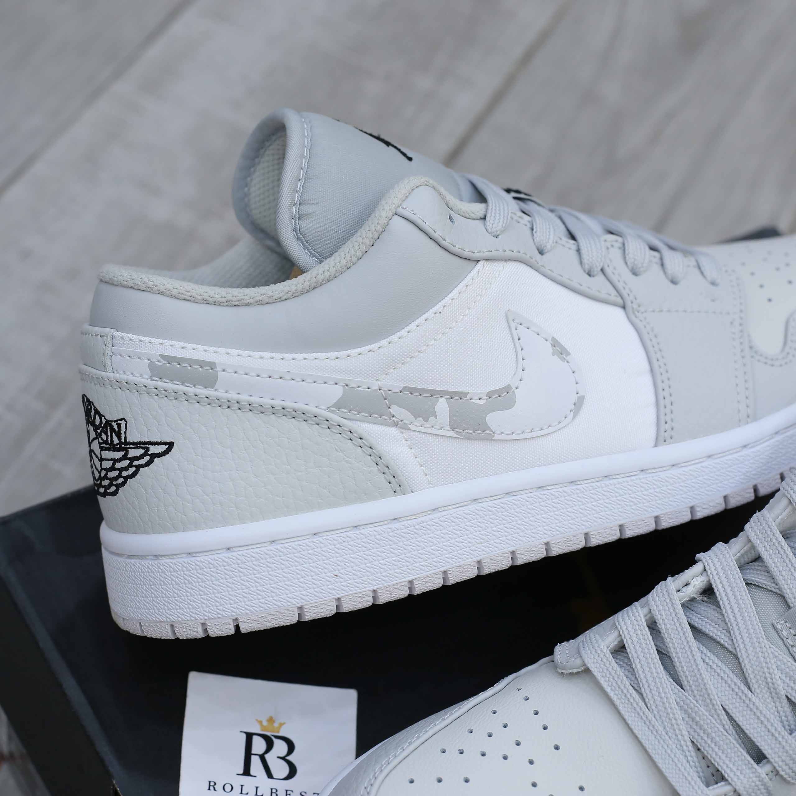 Giày Nike Air Jordan 1 Low White Camo Best Quality