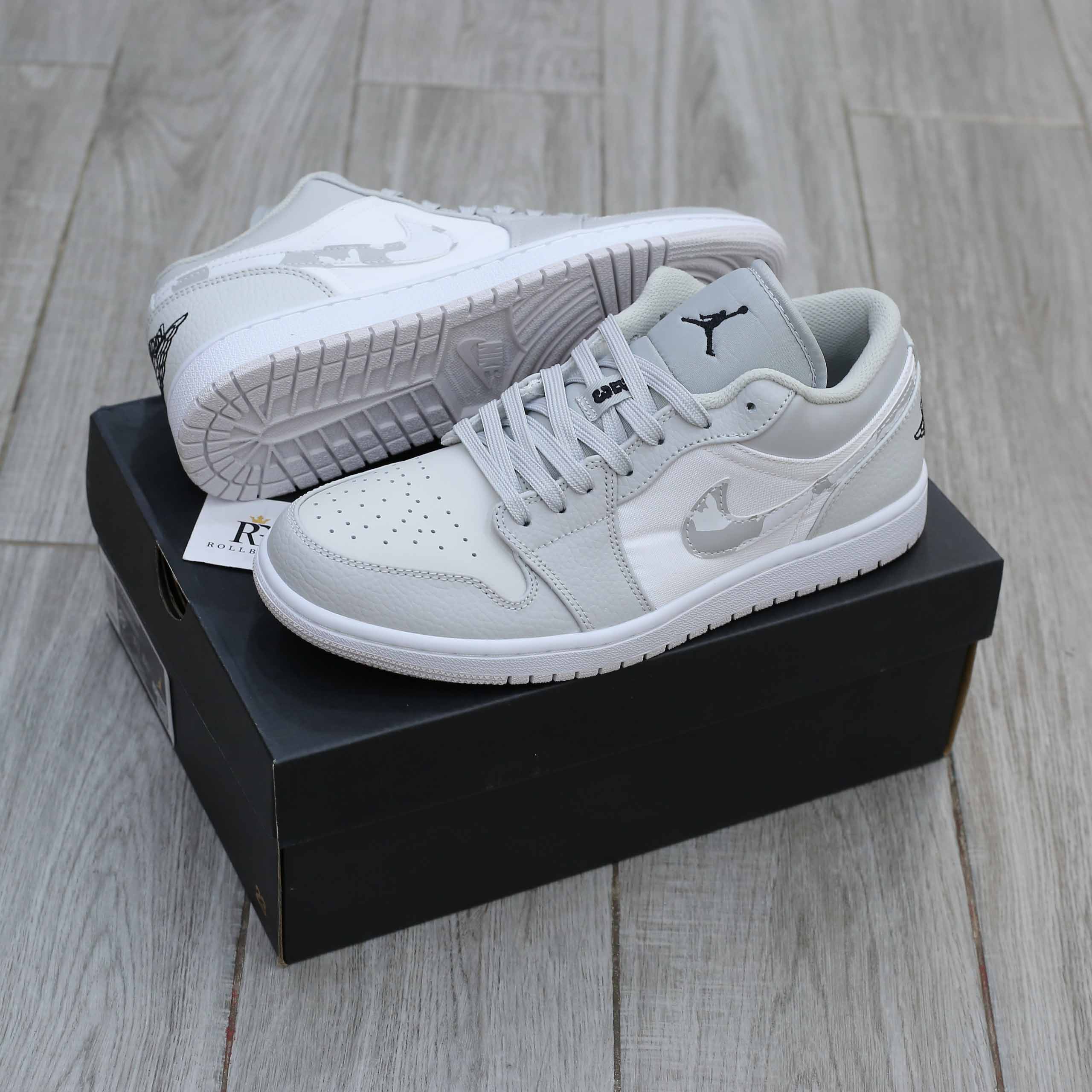 Giày Nike Air Jordan 1 Low White Camo Best Quality