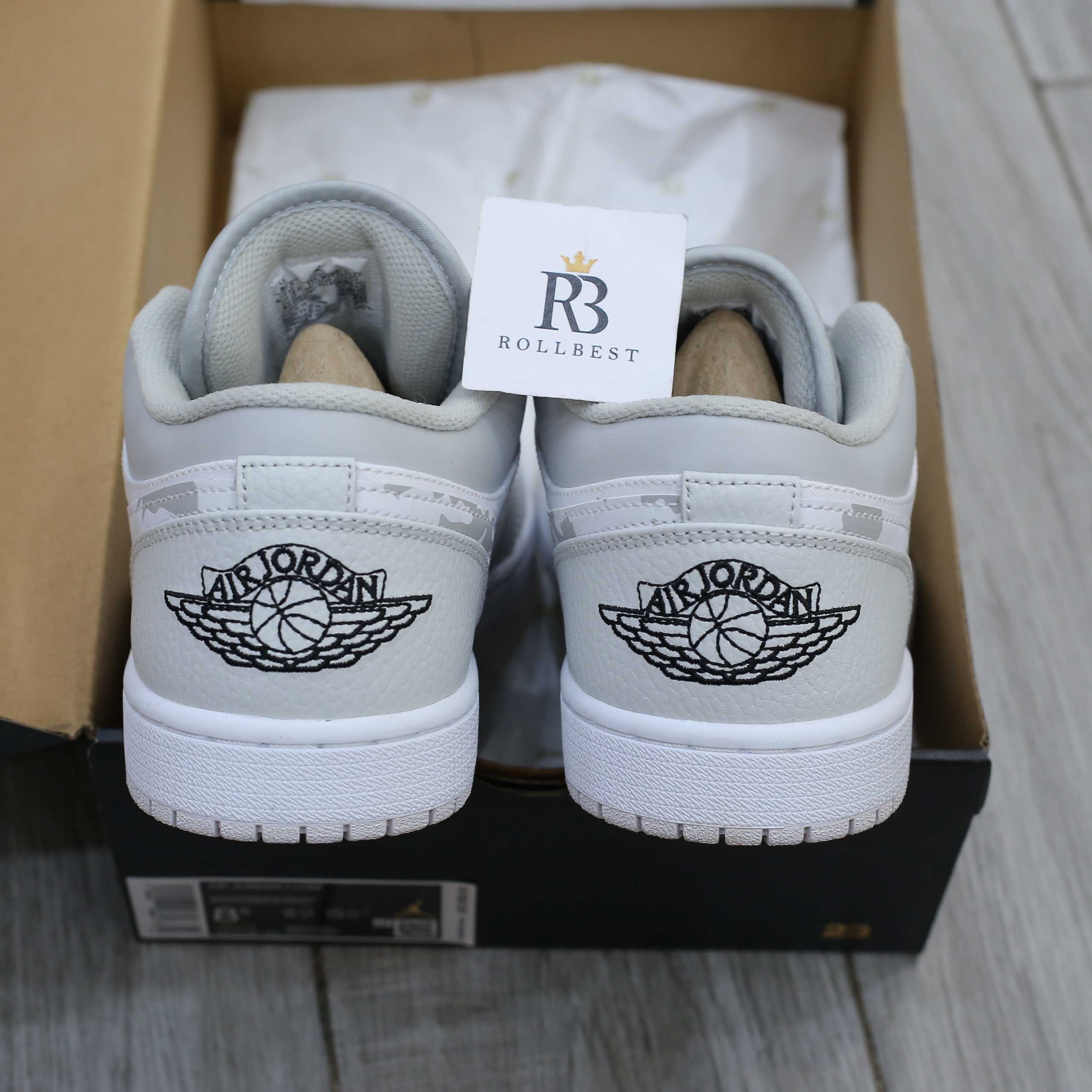 Giày Nike Air Jordan 1 Low White Camo Best Quality