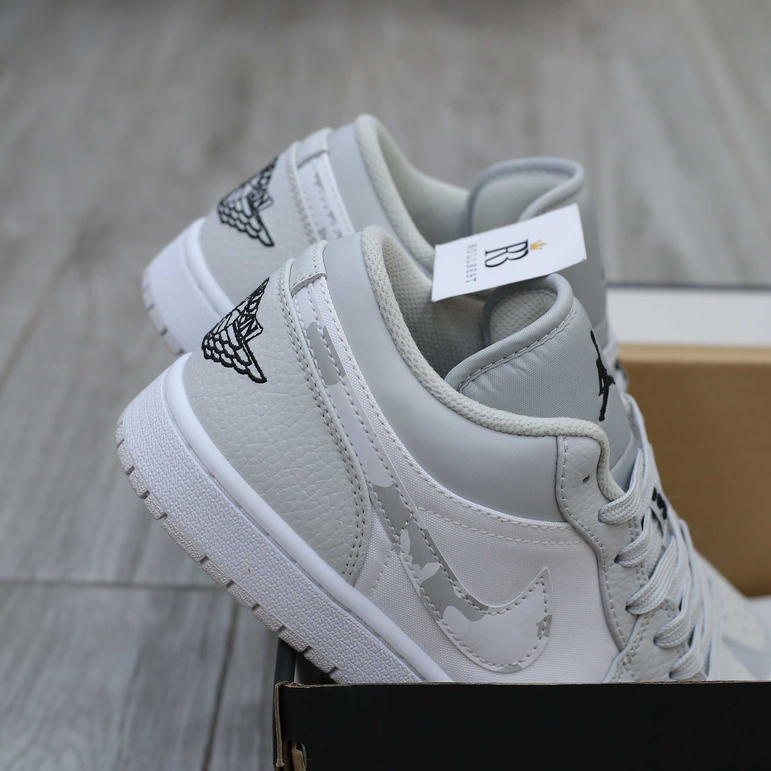 Giày Nike Air Jordan 1 Low White Camo Best Quality