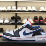 Giày Nike Air Jordan 1 Low ‘White Industrial Blue Siren Red’ Best Quality
