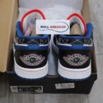 Giày Nike Air Jordan 1 Low ‘White Industrial Blue Siren Red’ Best Quality