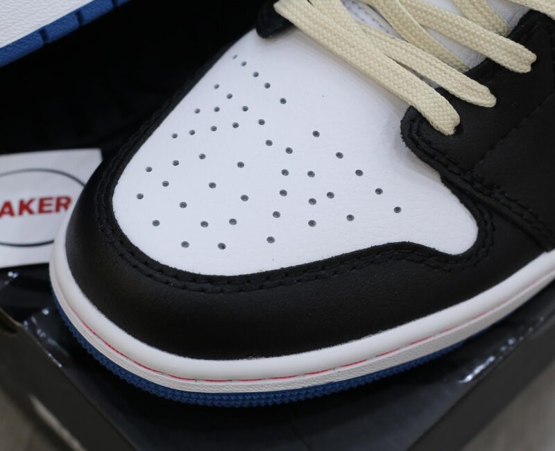 Giày Nike Air Jordan 1 Low ‘White Industrial Blue Siren Red’ Best Quality