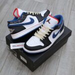 Giày Nike Air Jordan 1 Low ‘White Industrial Blue Siren Red’ Best Quality