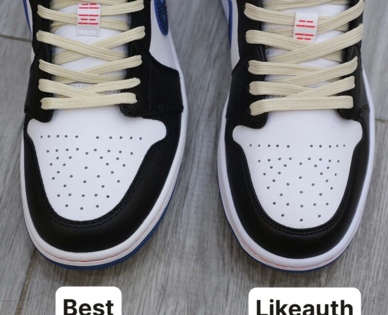 Giày Nike Air Jordan 1 Low ‘White Industrial Blue Siren Red’ Best Quality