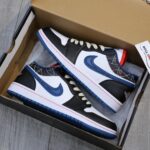 Giày Nike Air Jordan 1 Low ‘White Industrial Blue Siren Red’ Like Auth