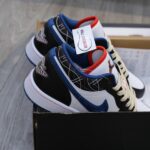 Giày Nike Air Jordan 1 Low ‘White Industrial Blue Siren Red’ Like Auth