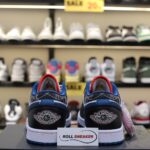 Giày Nike Air Jordan 1 Low ‘White Industrial Blue Siren Red’ Like Auth