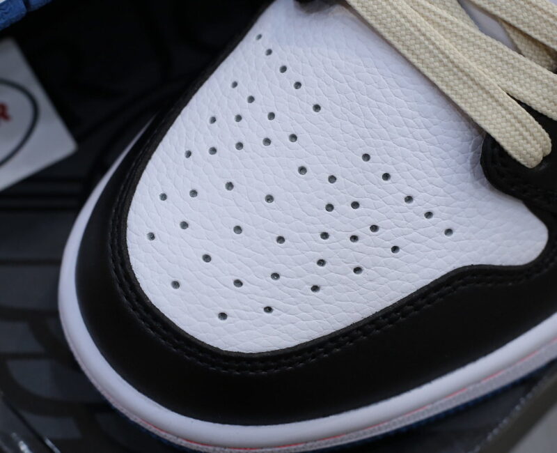 Giày Nike Air Jordan 1 Low ‘White Industrial Blue Siren Red’ Like Auth