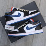 Giày Nike Air Jordan 1 Low ‘White Industrial Blue Siren Red’ Like Auth