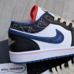 Giày Nike Air Jordan 1 Low ‘White Industrial Blue Siren Red’ Like Auth