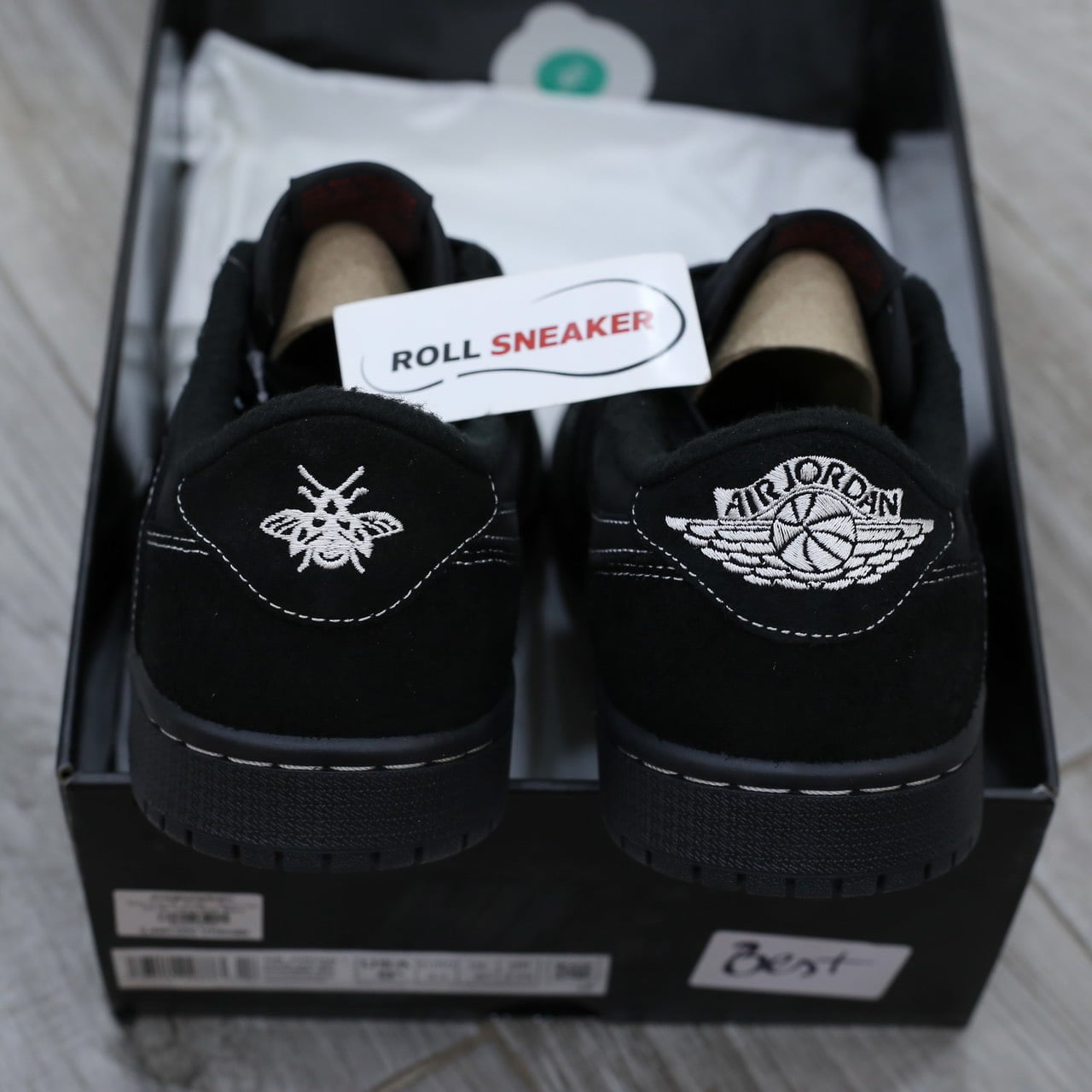Giày Nike Air Jordan 1 Retro Low OG SP Travis Scott ‘Black Phantom’ Best Quality