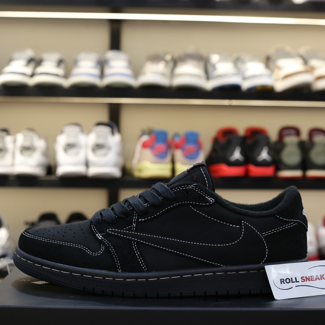 Giày Nike Air Jordan 1 Retro Low OG SP Travis Scott ‘Black Phantom’ Best Quality