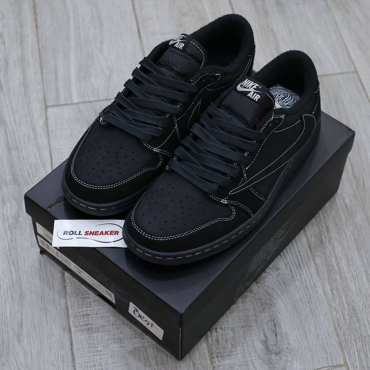 Giày Nike Air Jordan 1 Retro Low OG SP Travis Scott ‘Black Phantom’ Best Quality