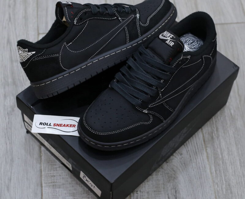 Giày Nike Air Jordan 1 Retro Low OG SP Travis Scott ‘Black Phantom’ Best Quality