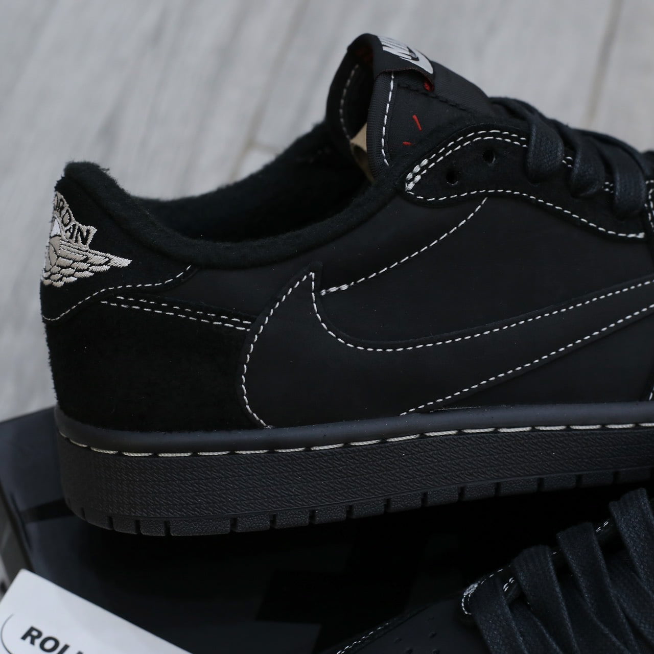 Giày Nike Air Jordan 1 Retro Low OG SP Travis Scott ‘Black Phantom’ Best Quality