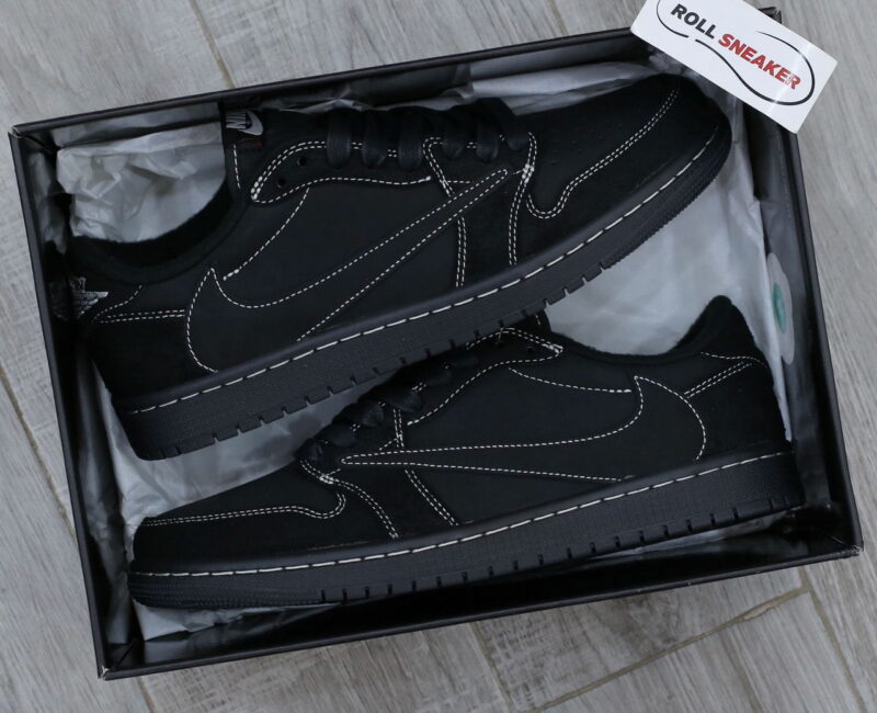 Giày Nike Air Jordan 1 Retro Low OG SP Travis Scott ‘Black Phantom’ Best Quality