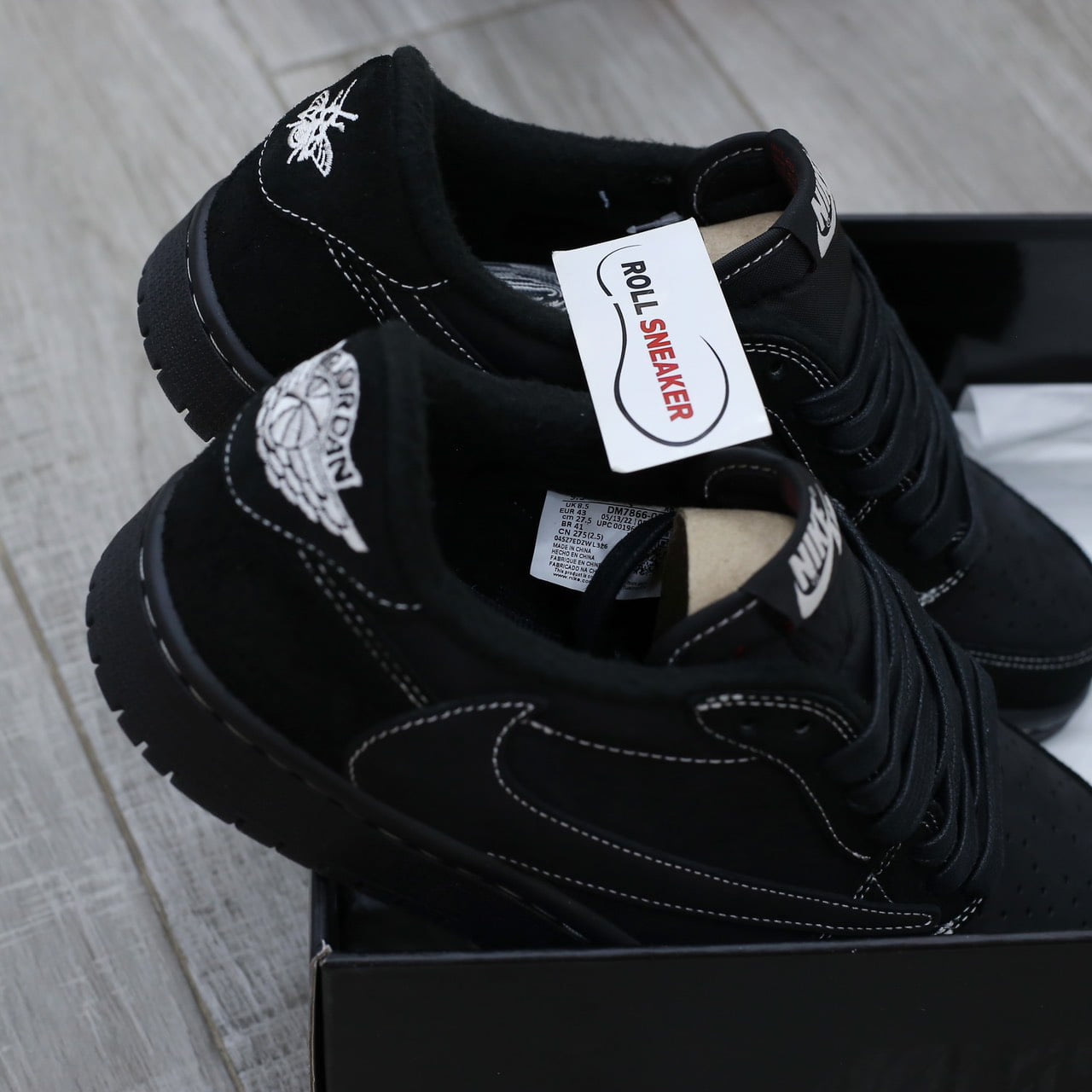 Giày Nike Air Jordan 1 Retro Low OG SP Travis Scott ‘Black Phantom’ Best Quality