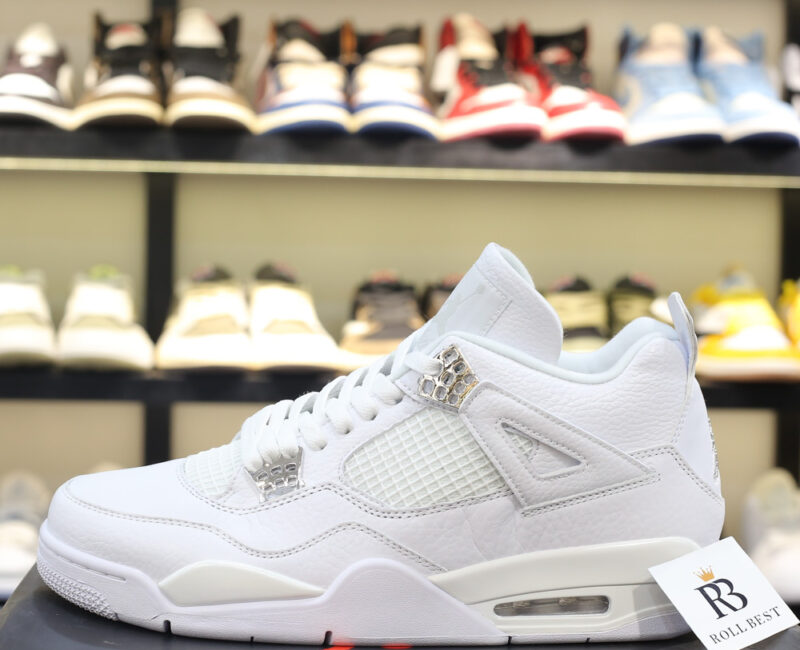 Giày Nike Air Jordan 4 Retro Pure Money (full trắng) Best Quality