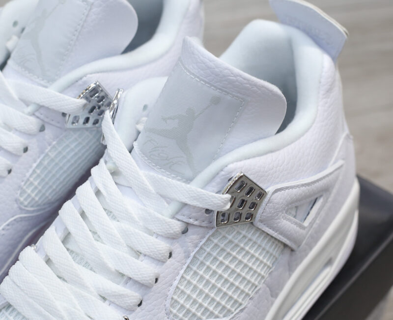 Giày Nike Air Jordan 4 Retro Pure Money (full trắng) Best Quality