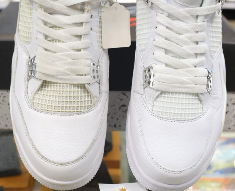 Giày Nike Air Jordan 4 Retro Pure Money (full trắng) Best Quality
