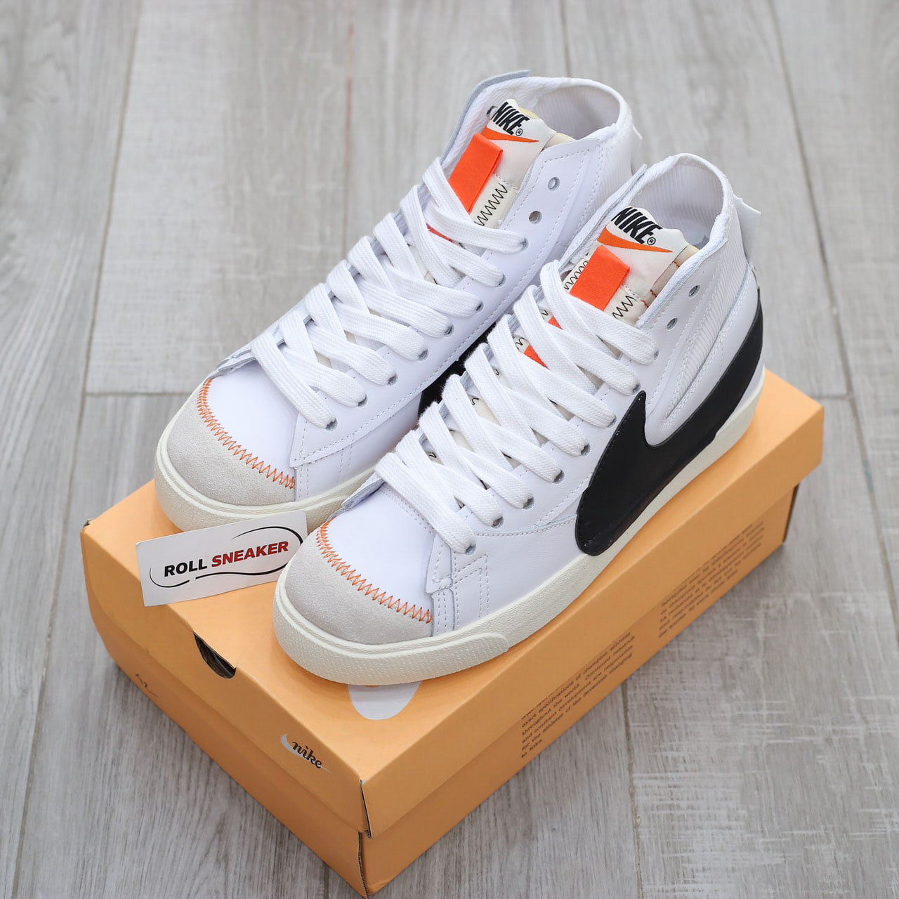 Giày Nike Blazer Mid ’77 Jumbo ‘White Black’ Like Auth