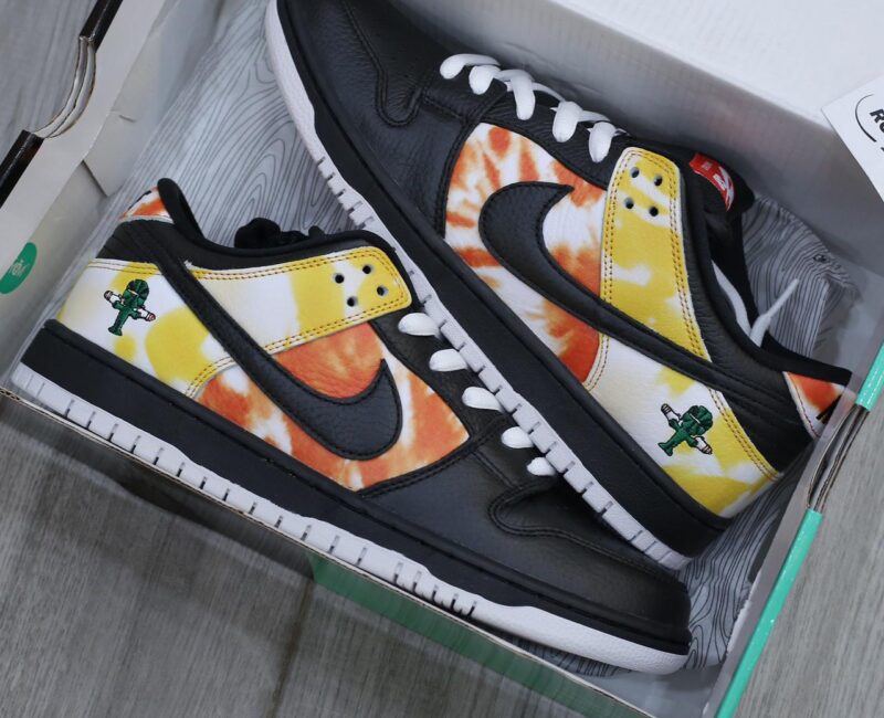 Giày Nike SB Dunk Low ‘Tie Dye Raygun Black’ Like Auth