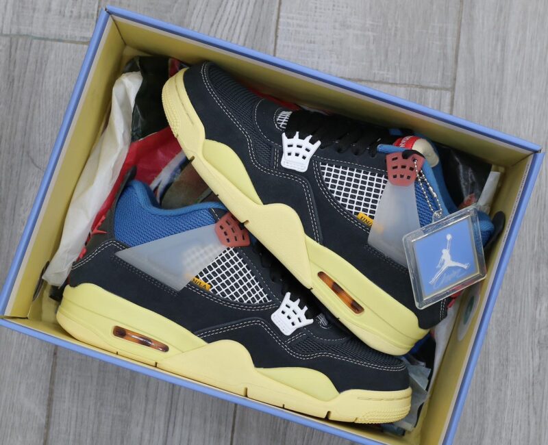 Giày Nike Union LA x Air Jordan 4 Retro ‘Off Noir’ Best Quality