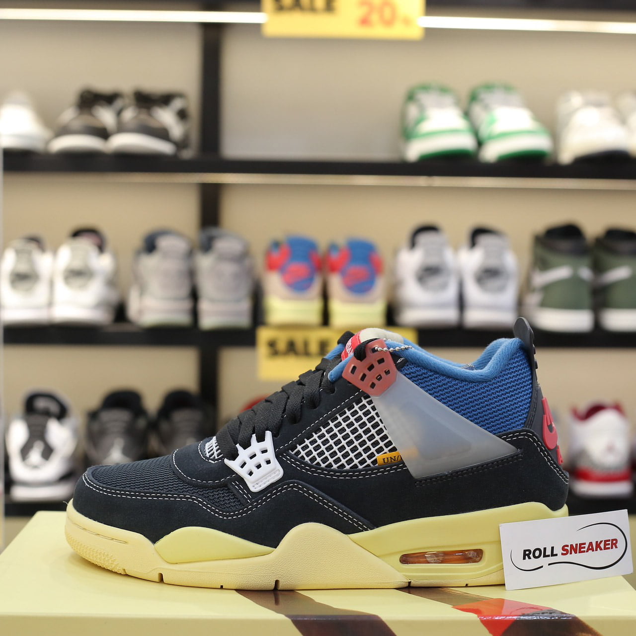 Giày Nike Union LA x Air Jordan 4 Retro ‘Off Noir’ Best Quality