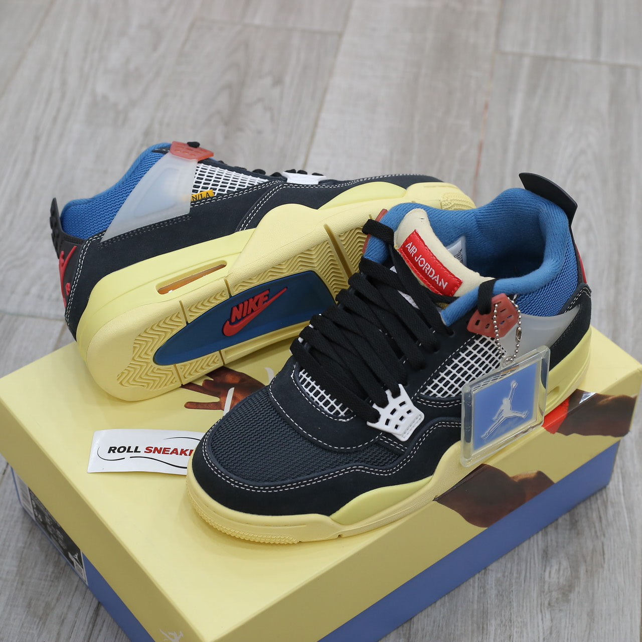 Giày Nike Union LA x Air Jordan 4 Retro ‘Off Noir’ Best Quality