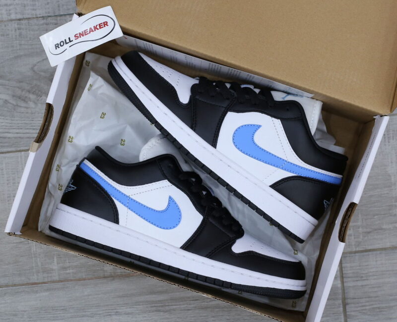 Giày Nike Wmns Air Jordan 1 Low ‘Black University Blue’ Like Auth