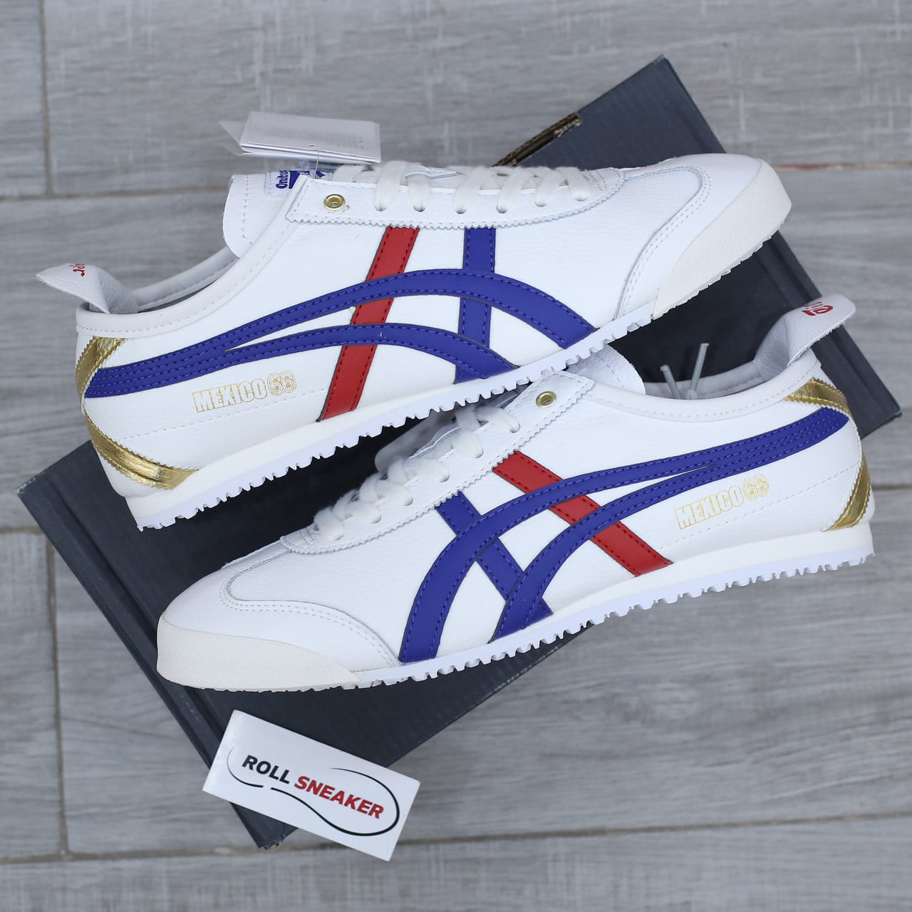 Giày Onitsuka Tiger Mexico 66 'White Dark Blue' Like Auth