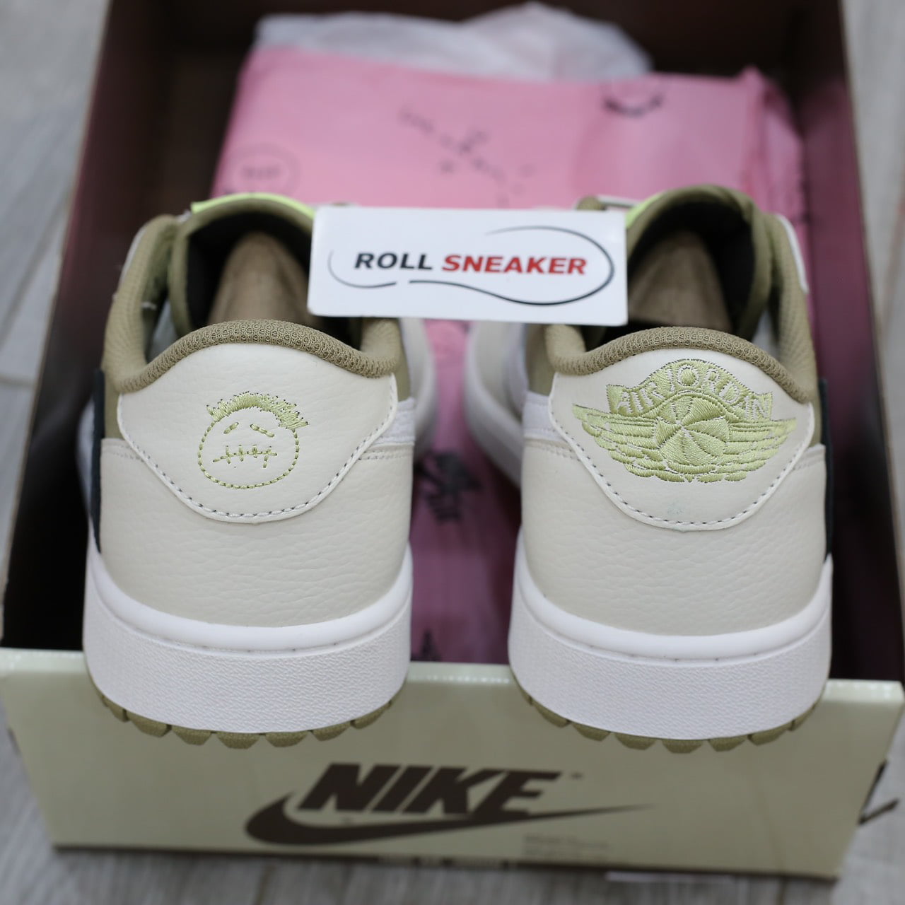 Giày Nike Air Jordan 1 Low Travis Scott 'Reverse Mocha' Like Auth
