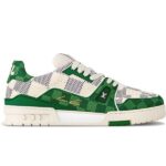 Giày Louis Vuitton LV Trainer #54 Damier Green Best Quality